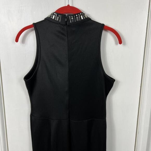 Cleo black jumpsuit with rhinestone embellishments.  Size small - Picture 6 of 9